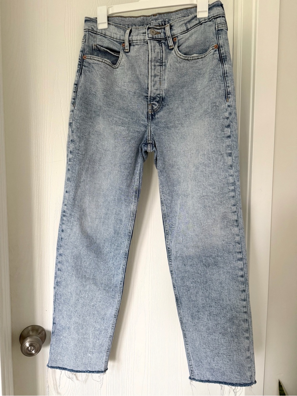 Old Navy Sky-Hi Straight Ankle Jeans - Light Wash